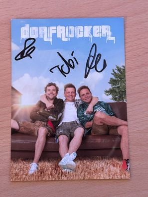 Dorfrocker Autogrammkarte original signiert #S1426