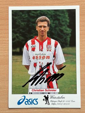 Christian Schreier RWE Rot-Weiss Essen Autogrammkarte original signiert #S2896