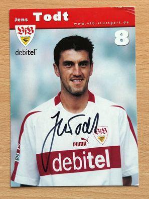 Jens Todt VfB Stuttgart Autogrammkarte original signiert #S2849