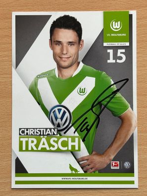 Christian Träsch VfL Wolfsburg Autogrammkarte original signiert #S2844