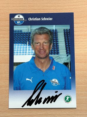 Christian Schreier SC Paderborn Autogrammkarte original signiert #S2905