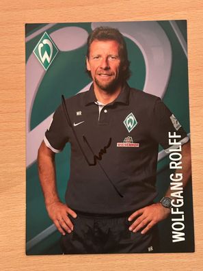 Wolfgang Rolff SV Werder Bremen Autogrammkarte original signiert #S2980