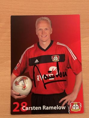 Carsten Ramelow Bayer 04 Leverkusen Autogrammkarte original signiert #S2984