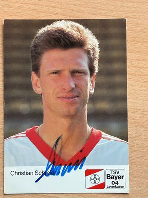 Christian Schreier Bayer 04 Leverkusen Autogrammkarte original signiert #S2898