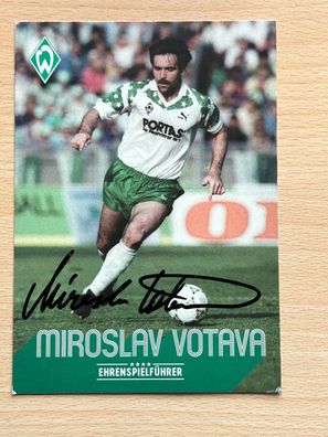Miroslav Votava SV Werder Bremen Autogrammkarte original signiert #S2810