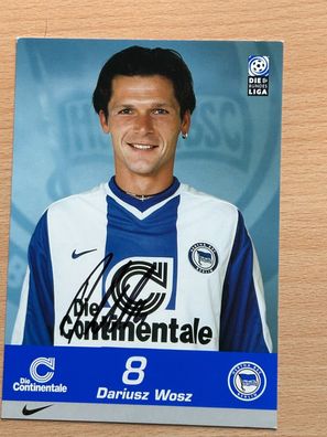 Dariusz Wosz Hertha BSC Berlin Autogrammkarte original signiert #S2914