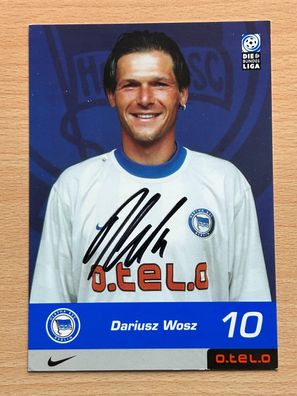 Dariusz Wosz Hertha BSC Berlin Autogrammkarte original signiert #S2912
