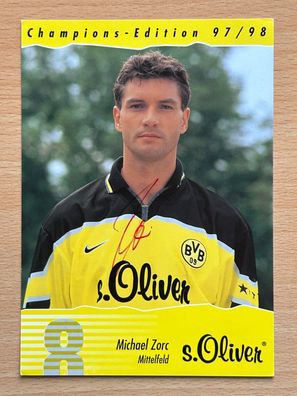Michael Zorc BVB Borussia Dortmund Autogrammkarte original signiert #S2859