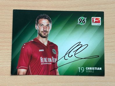 Christian Schulz Hannover 96 Autogrammkarte original signiert #S2957