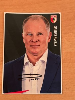 Stefan Reuter FC Augsburg Autogrammkarte original signiert #S2998