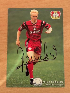 Carsten Ramelow Bayer 04 Leverkusen Autogrammkarte original signiert #S2986