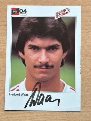 Herbert Waas Bayer 04 Leverkusen Autogrammkarte original signiert #S2943