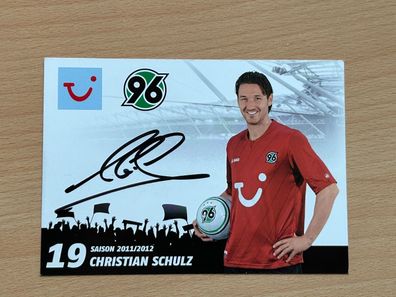 Christian Schulz Hannover 96 Autogrammkarte original signiert #S2973