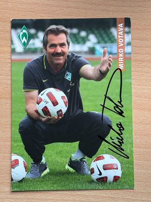 Mirko Votava SV Werder Bremen Autogrammkarte original signiert #S2800