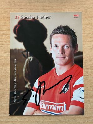 Sascha Riether SC Freiburg Autogrammkarte original signiert #S2870