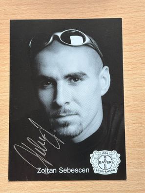 Zoltan Sebescen Bayer 04 Leverkusen Autogrammkarte original signiert #S2780