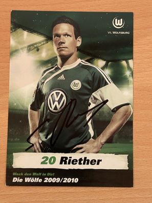 Sascha Riether VfL Wolfsburg Autogrammkarte original signiert #S2994