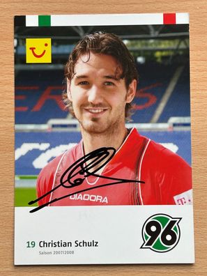 Christian Schulz Hannover 96 Autogrammkarte original signiert #S2769