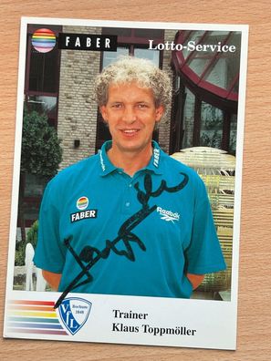 Klaus Toppmöller VfL Bochum 1848 Autogrammkarte original signiert #S2820