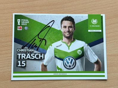 Christian Träsch VfL Wolfsburg Autogrammkarte original signiert #S2966