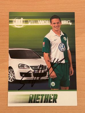 Sascha Riether VfL Wolfsburg Autogrammkarte original signiert #S2990
