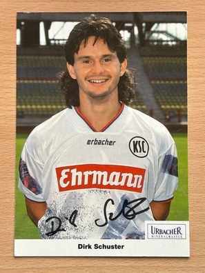 Dirk Schuster Karlsruher SC Autogrammkarte original signiert #S2785