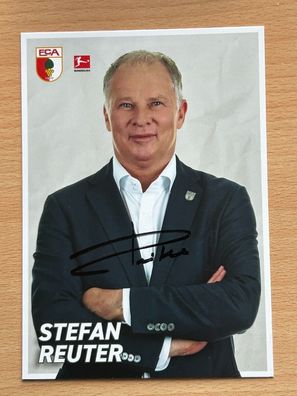 Stefan Reuter FC Augsburg Autogrammkarte original signiert #S2867