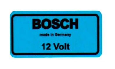 Aufkleber Klebeschild SCHILD BOSCH made in Germany 12 Volt FÜR VW T2 Transporter