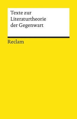 Texte zur Literaturtheorie der Gegenwart, Dorothee Kimmich