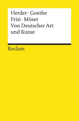 Von Deutscher Art und Kunst, Johann Gottfried Herder