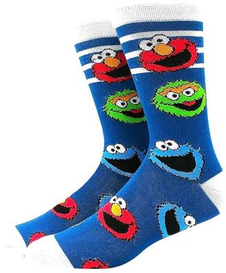Elmo Krümelmonster Oscar Sesamstraße Socken Cartoon Sesame Street Muppet Show Socken