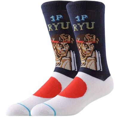 Ryu Motivsocken Street Fighter Sport Cartoon Heroes Japan Fighting Motiv Socken