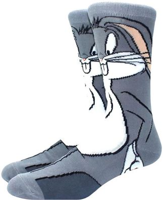 Bugs Bunny Graue Motivsocken Looney Tunes Socken Bugs-Bunny Cartoon Heroes Socken