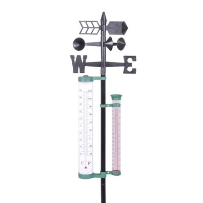 Wetter Station 4in1 - 146 x 24 cm - Thermometer Wind Stärke Niederschlag Messer