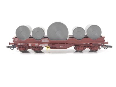 Roco H0 46304 Güterwagen Rollentransportwagen mit Coils 476 6 046-7 SNCB / NEM
