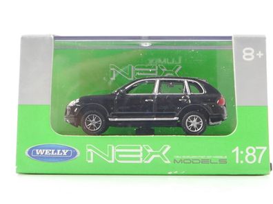 Welly H0 73107SW Modellauto "NEX Models" Porsche Cayenne Turbo schwarz 1:87