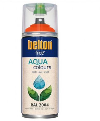 Belton Free Matt wasserbasierend 400 ml RAL 2004 reinorange