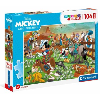 Clementoni Puzzle Mickey und Freunde MAXI 104 Teile