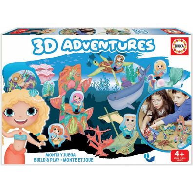 EDUCA 3D-Puzzle Königreich der Meeresfeen 63 Teile