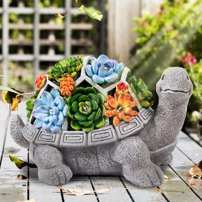 Grovind Gartendeko Gartenstatuen - Schildkröte Ornamente Deko Gartenfigur