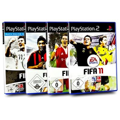 PlayStation 2 FIFA Spiele Bundle : FIFA 08 + FIFA 09 + FIFA 10 + FIFA 11 - PS2 - ...