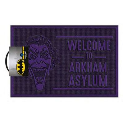 DC Comics Fußmatte Joker Arkham Asylum Gummi Logo