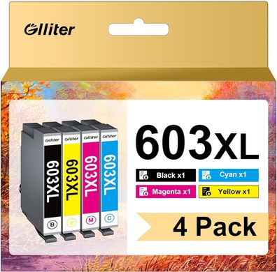 Glliter 603XL Druckerpatronen für Epson 603 603XL Druckerpatronen Expression