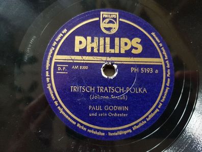 Paul Godwin - Tritsch Tratsch-Polka/ Ich hab mir für Grinzing Schellack 78 rpm