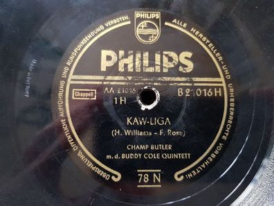 Champ Butler - Kaw-Liga/ Fit as a fiddle Schellack 78 rpm