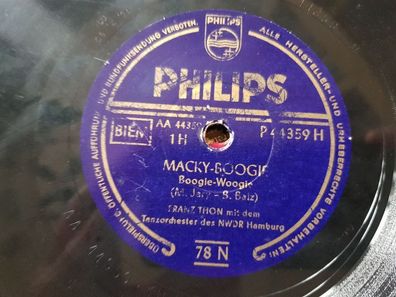 Franz Thon - Macky-Boogie/ Manhattan-Boogie Schellack 78 rpm
