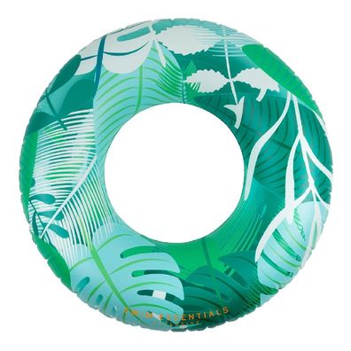 Schwimmring Tropical Ø 90 cm PVC grün weiß 80 kg Traglast Pool Spaß Baden Kinder