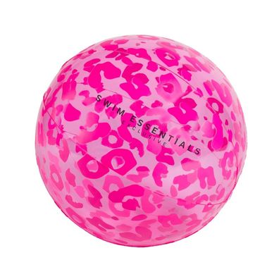 Wasserball Neon Leopard Ø 51 cm Beachball PVC Pink Luft Spaß Baden Kinder Spiel