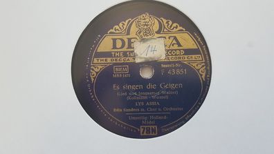 Lys Assia/ Bela Sanders - Es singen die Geigen/ Holland-Mädel 78 rpm