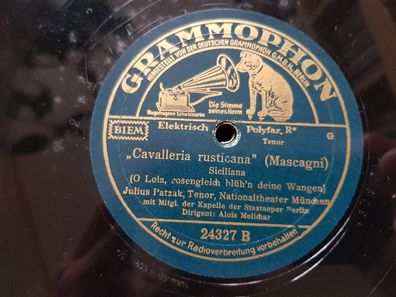 Julius Patzak - Madame Butterfly/ Cavalleria rusticana Schellack 78 rpm